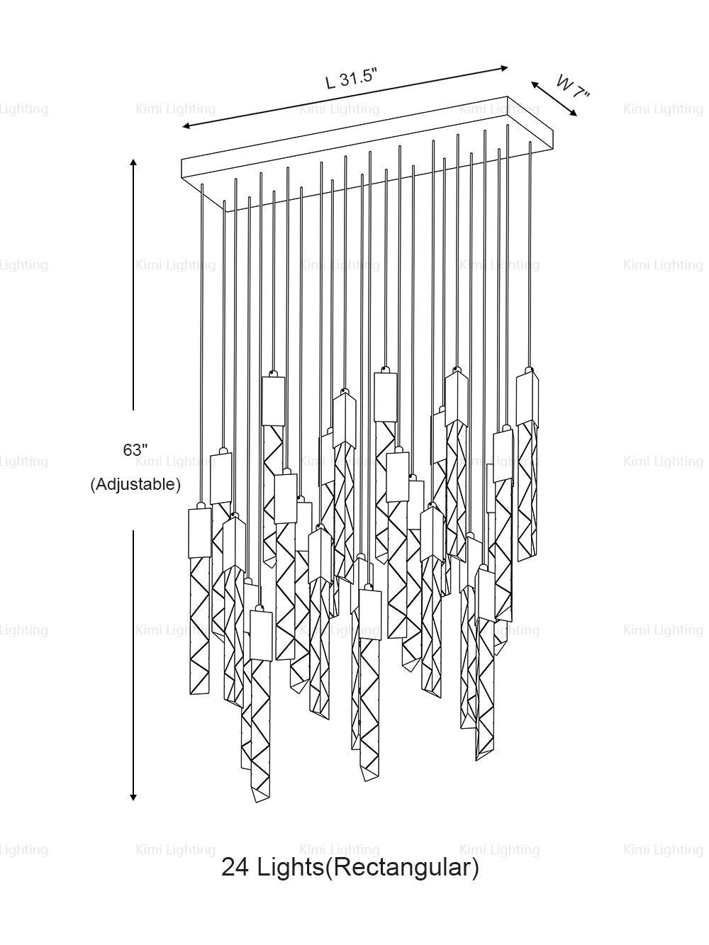 Crystal Prism Pendant Light