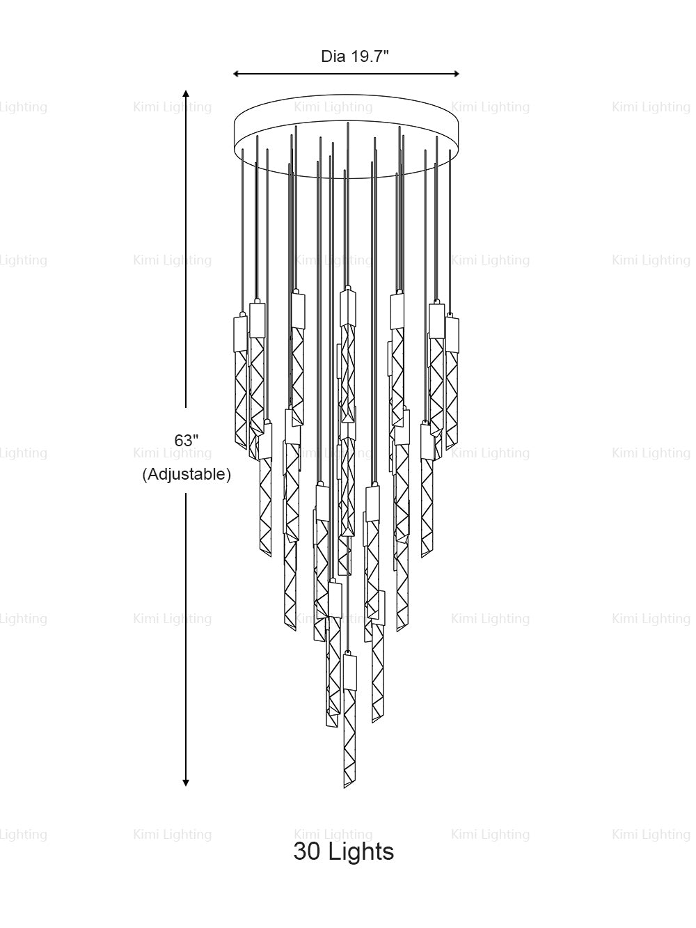 Crystal Prism Pendant Light