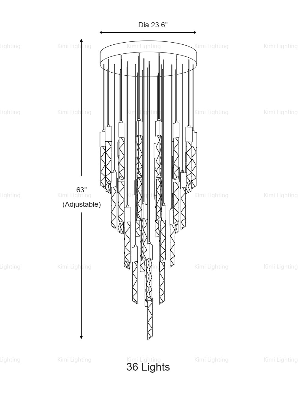Crystal Prism Pendant Light