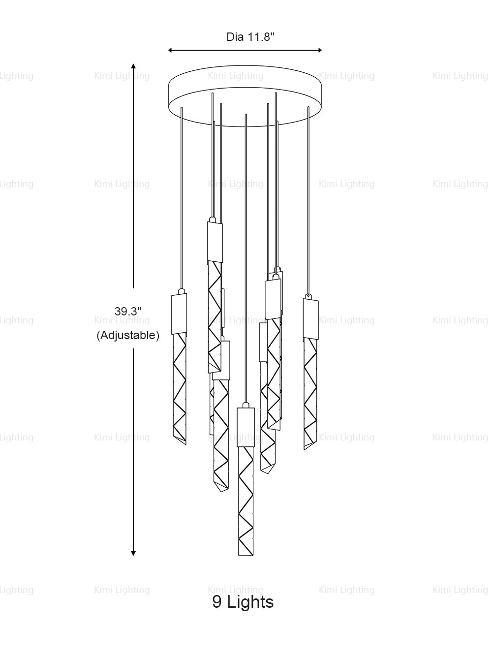 Crystal Prism Pendant Light