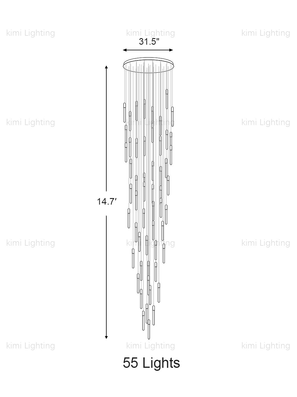 Cascadia Linear Pendant Light