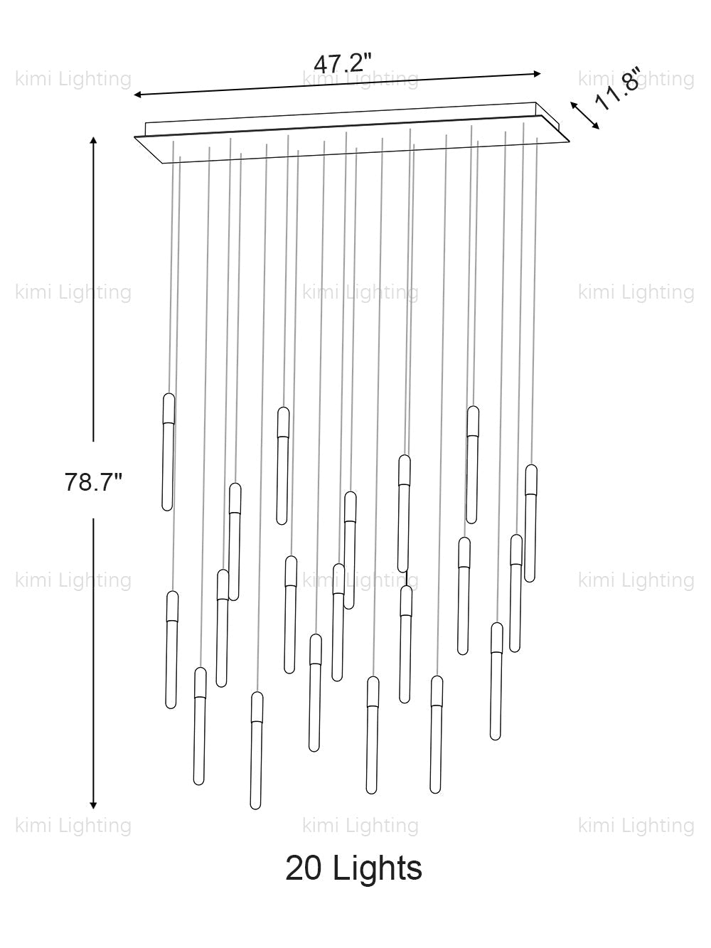 Cascadia Linear Pendant Light