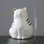 Ceramic Cat Vase Decor