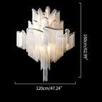 Aluminum Tassel LED Ceiling Chandelier
