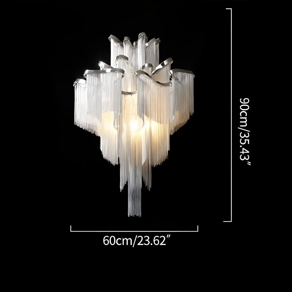Aluminum Tassel LED Ceiling Chandelier