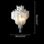 Aluminum Tassel LED Ceiling Chandelier