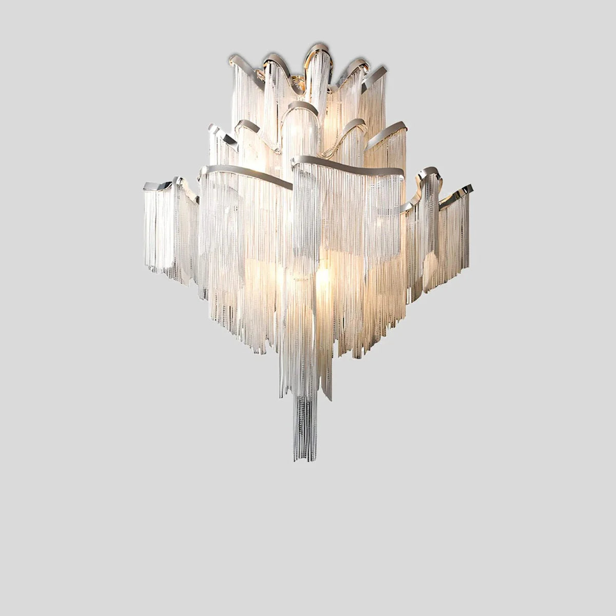 Aluminum Tassel LED Ceiling Chandelier
