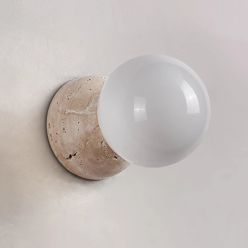 Celestial Travertine Tion Wall Lamp