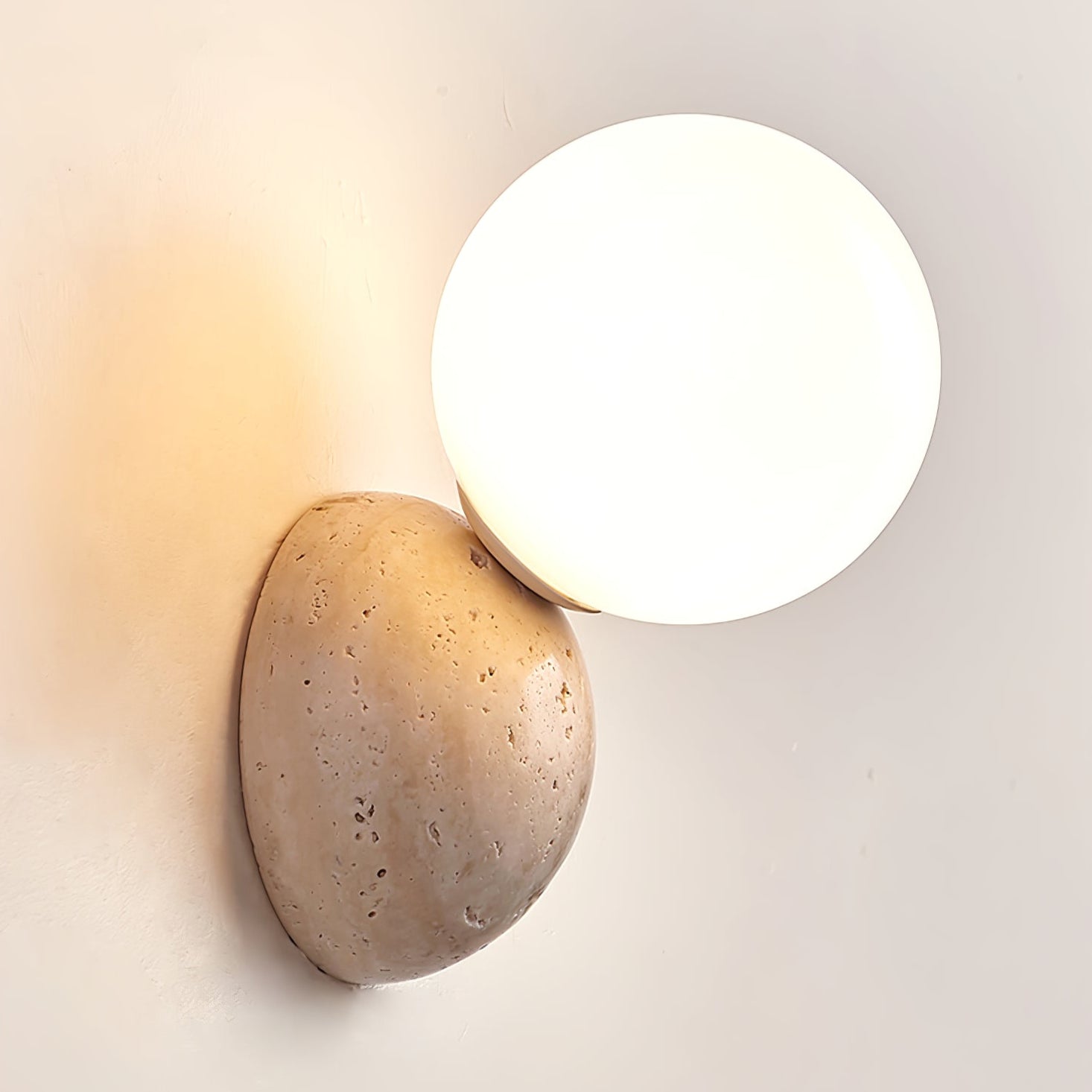 Celestial Travertine Wall Sconce