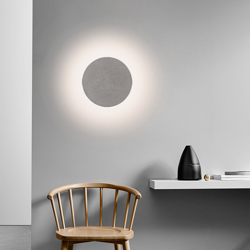 Cement Eclipe Wall Light
