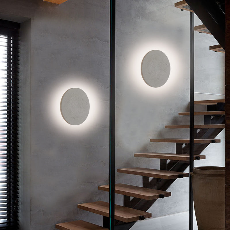 Cement Eclipe Wall Light