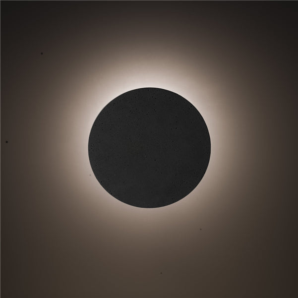 Cement Eclipe Wall Light