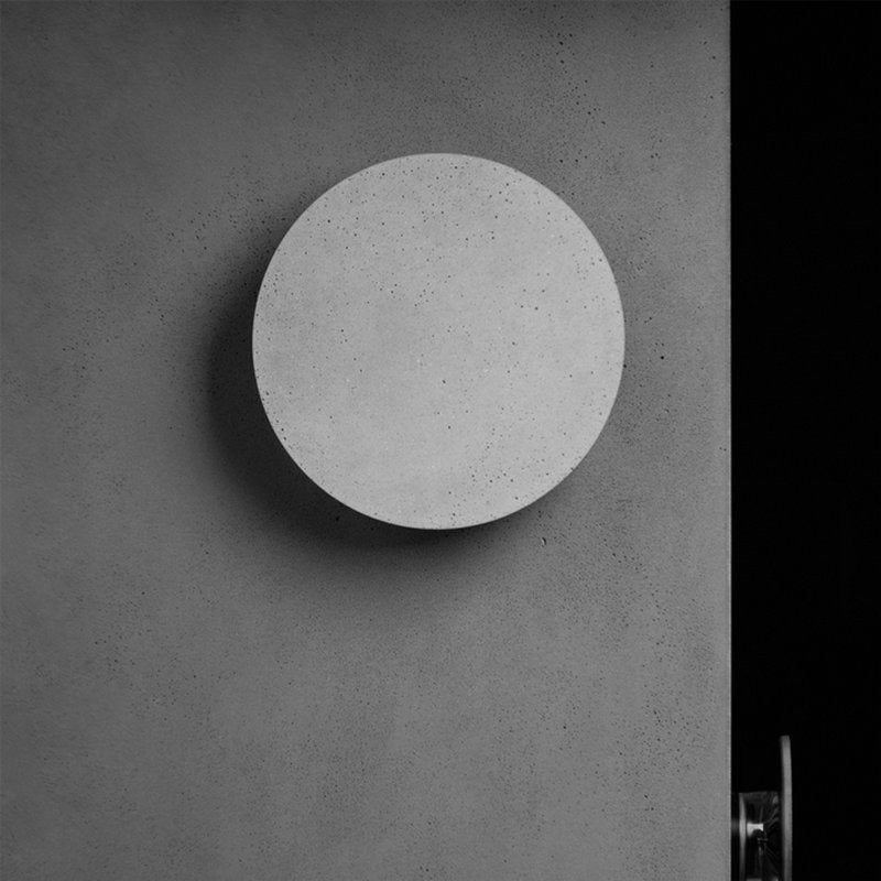 Cement Eclipe Wall Light