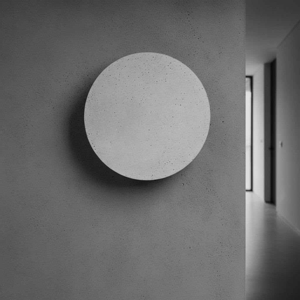 Cement Eclipe Wall Light