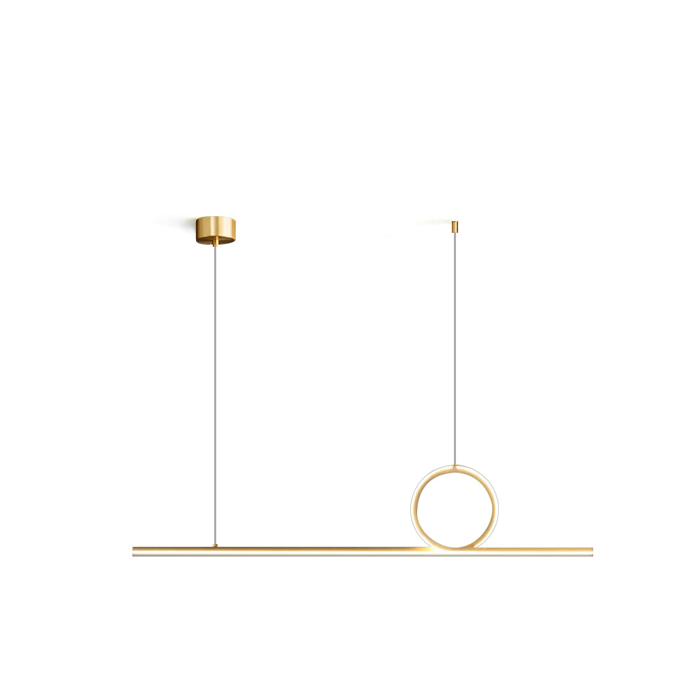 Centre Loop Linear Pendant Lamp