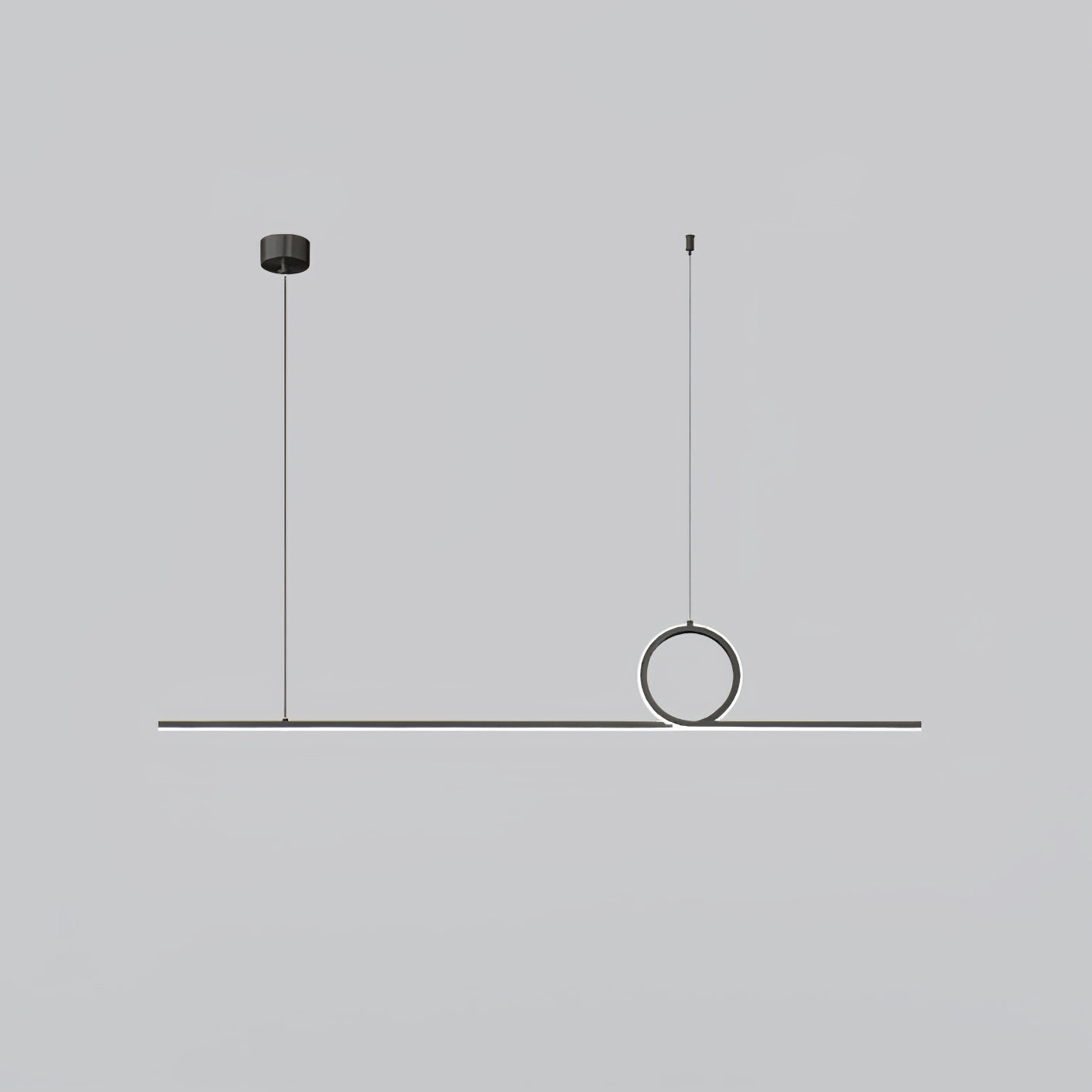 Centre Loop Linear Pendant Lamp