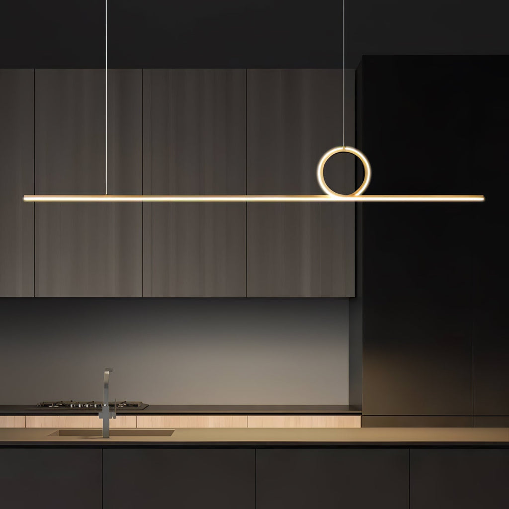 Centre Loop Linear Pendant Lamp