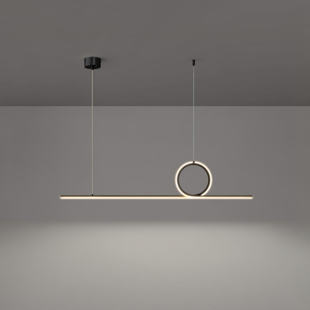Centre Loop Linear Pendant Lamp