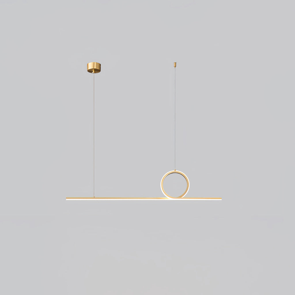 Centre Loop Linear Pendant Lamp