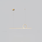 Centre Loop Linear Pendant Lamp