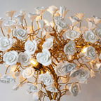 Ceramic Flower Floor Lamp