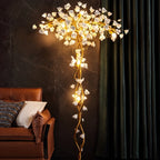 Ceramic Flower Floor Lamp