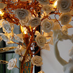 Ceramic Flower Floor Lamp