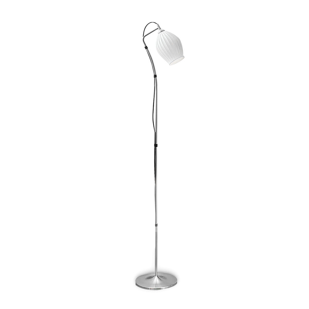Ceramic Ribbed Floor Lamp