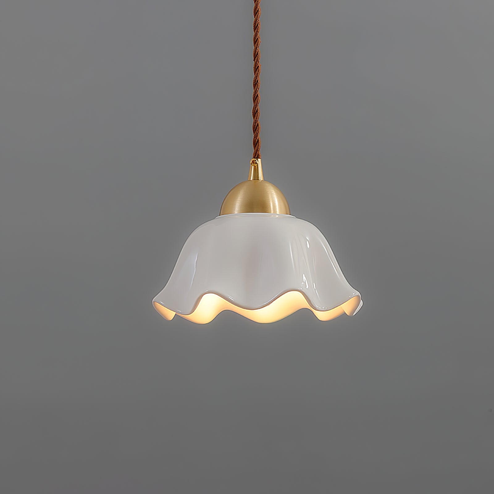 Ceramics Floral Pendant Light