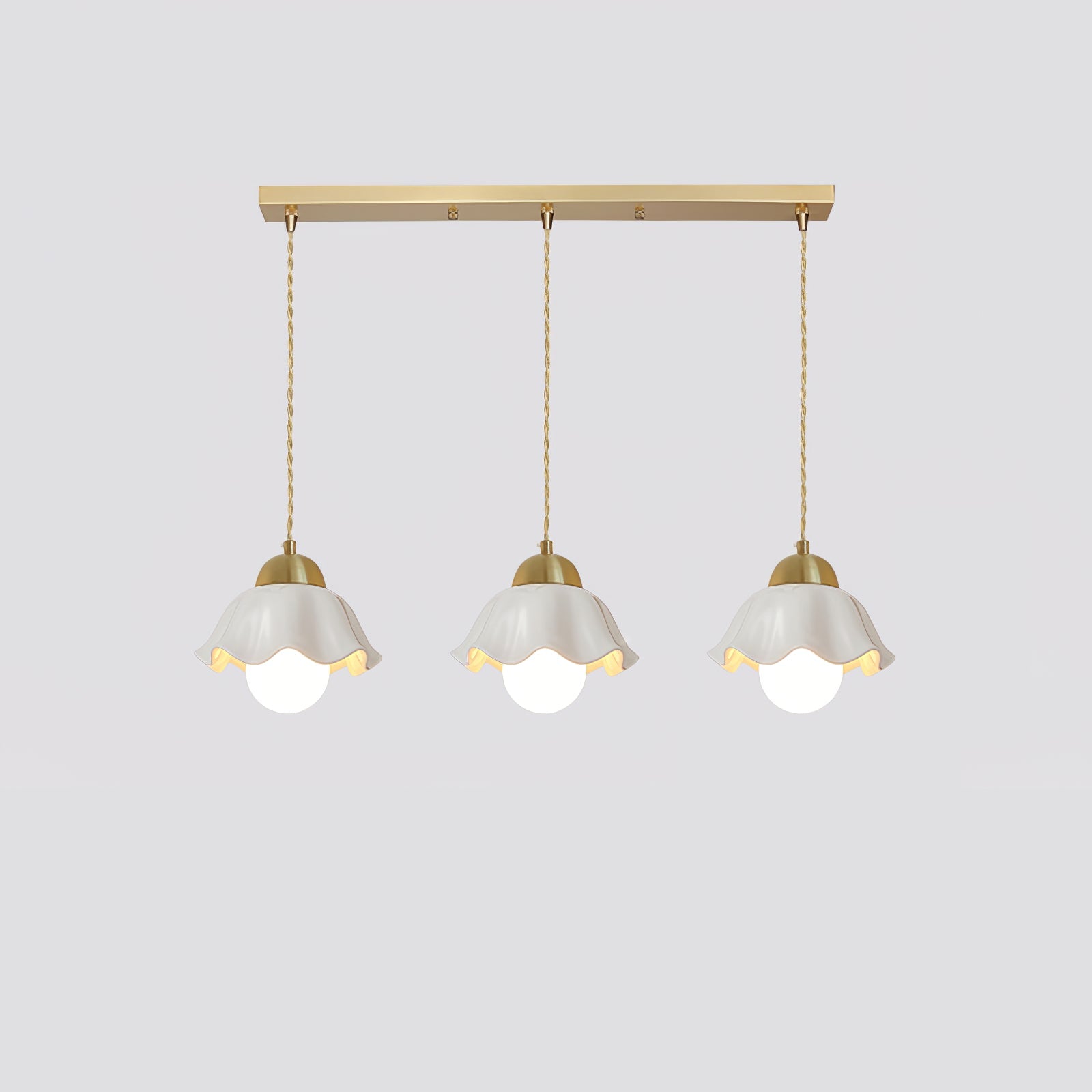 Ceramics Floral Pendant Light