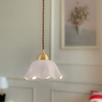 Ceramics Floral Pendant Light