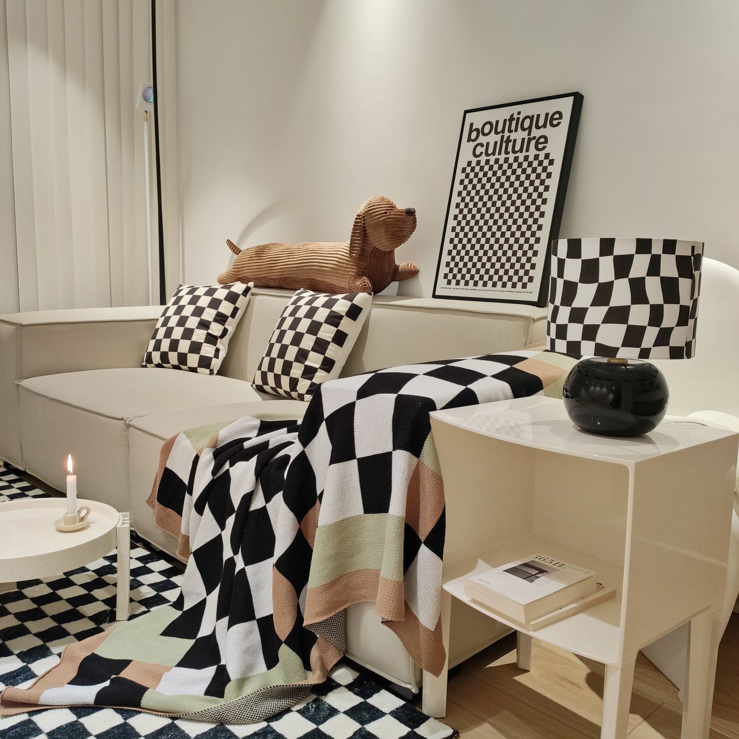 Checkerboard Table Lamp