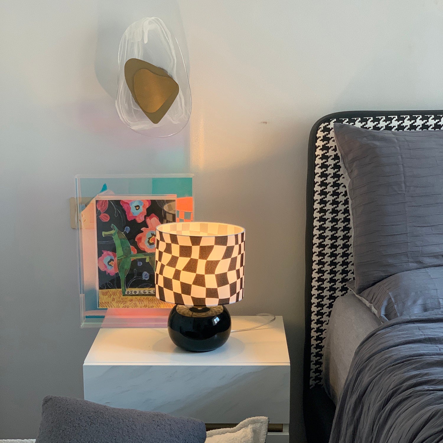 Checkerboard Table Lamp