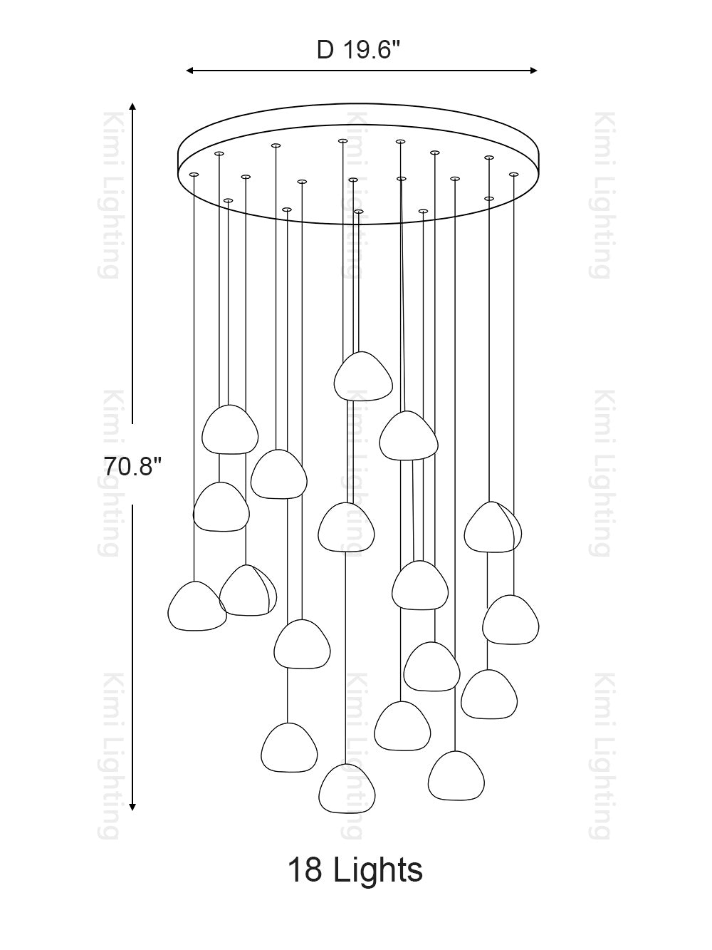 Cherry Crystal Pendant Light