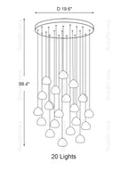 Cherry Crystal Pendant Light