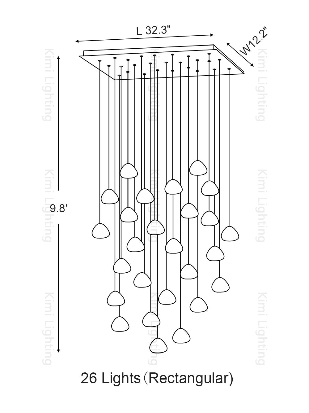 Cherry Crystal Pendant Light