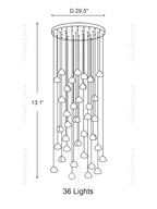 Cherry Crystal Pendant Light