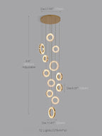 Circle Decorative Crystal Chandelier