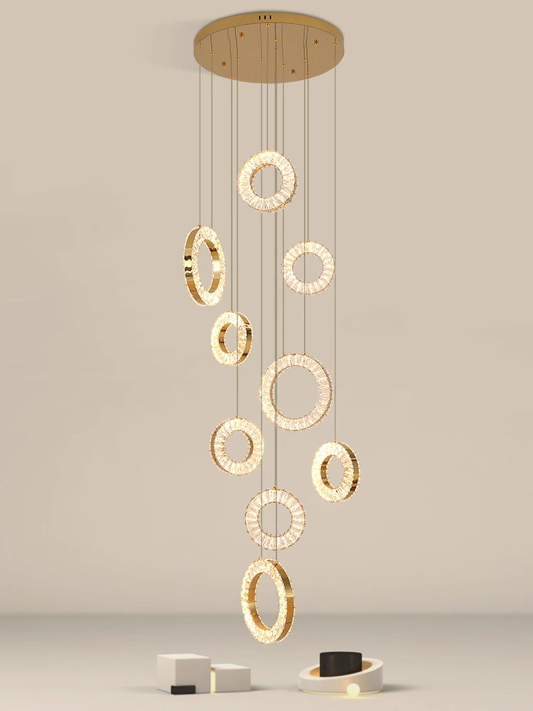 Circle Decorative Crystal Chandelier