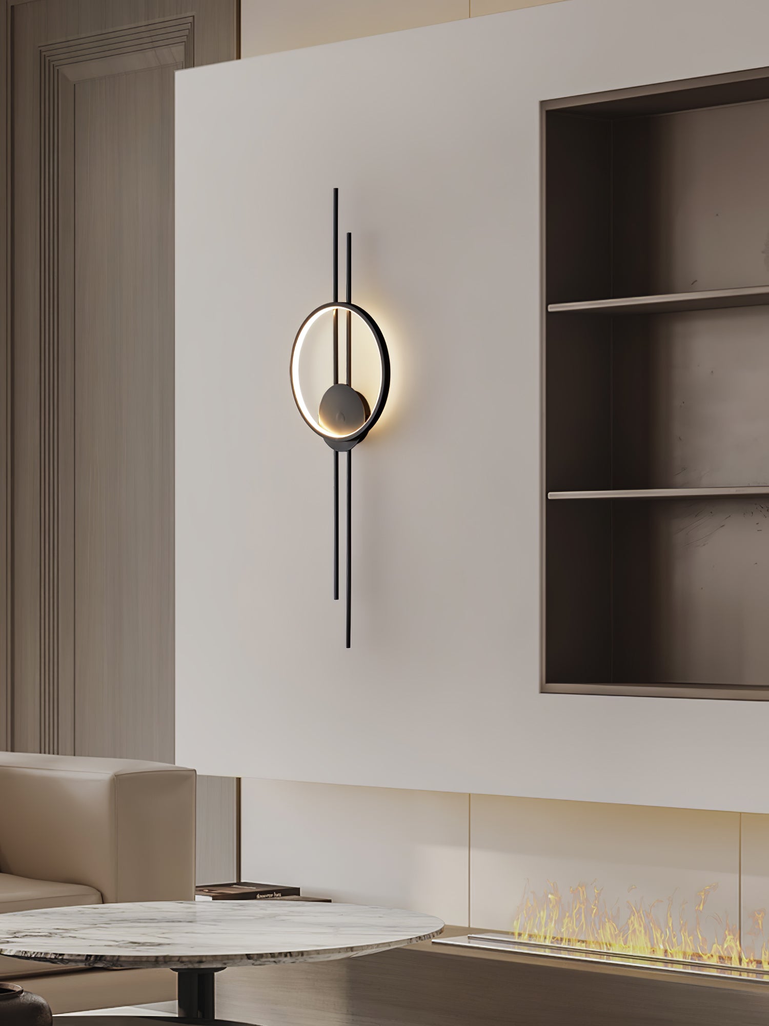 Circle And Line Wall Lamp