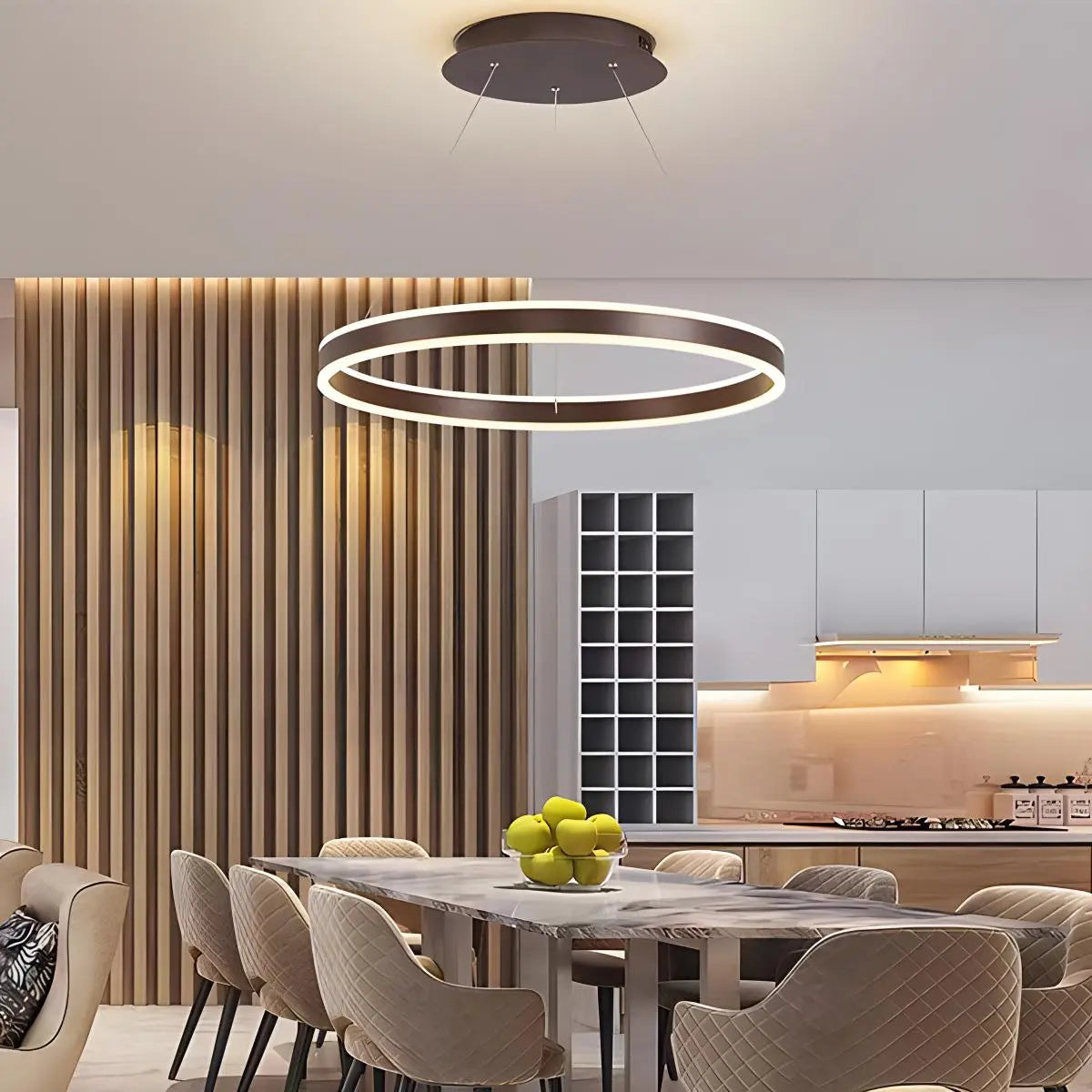 Circle Layered Living Room Chandelier