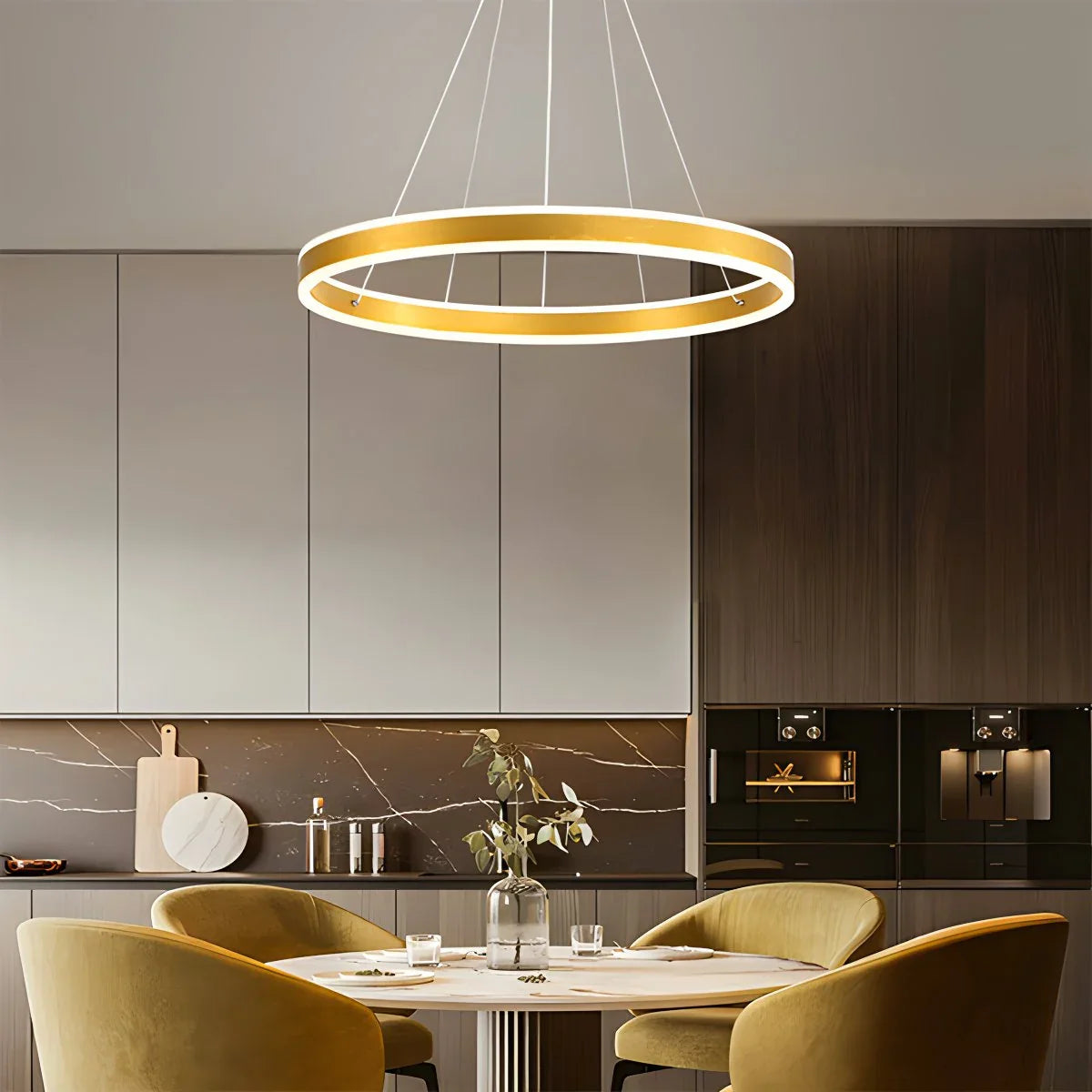 Circle Layered Living Room Chandelier