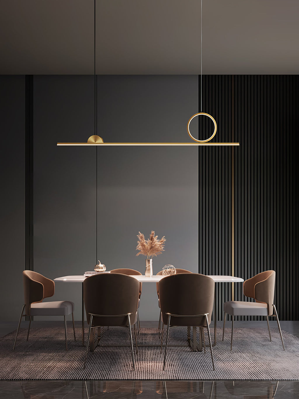Circle Linear Pendant Lamp