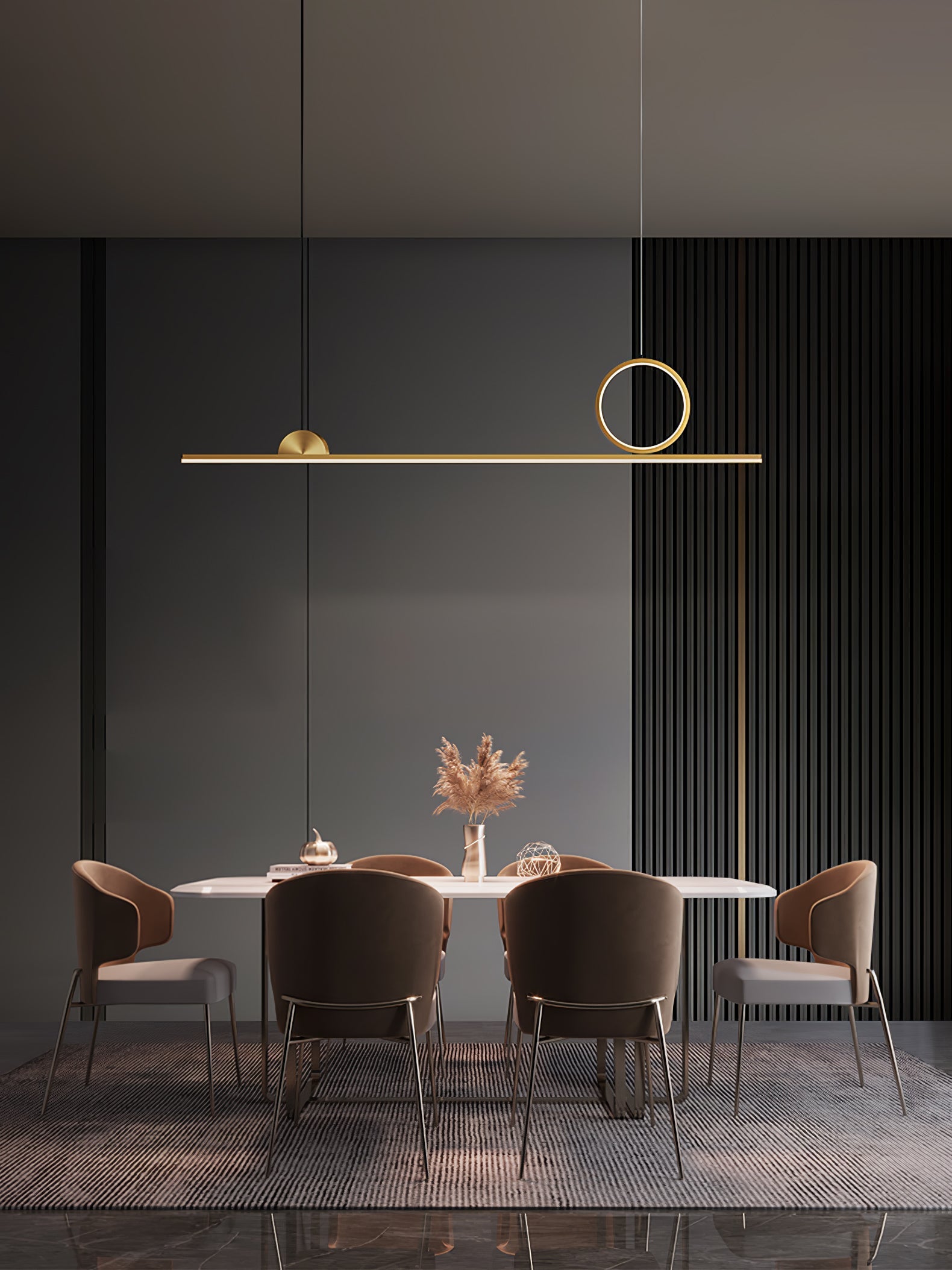 Circle Linear Pendant Lamp