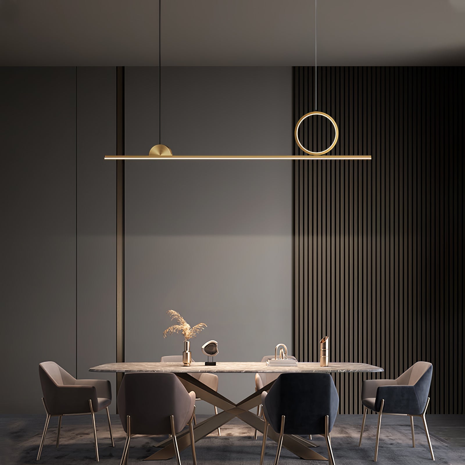 Circle Linear Pendant Lamp