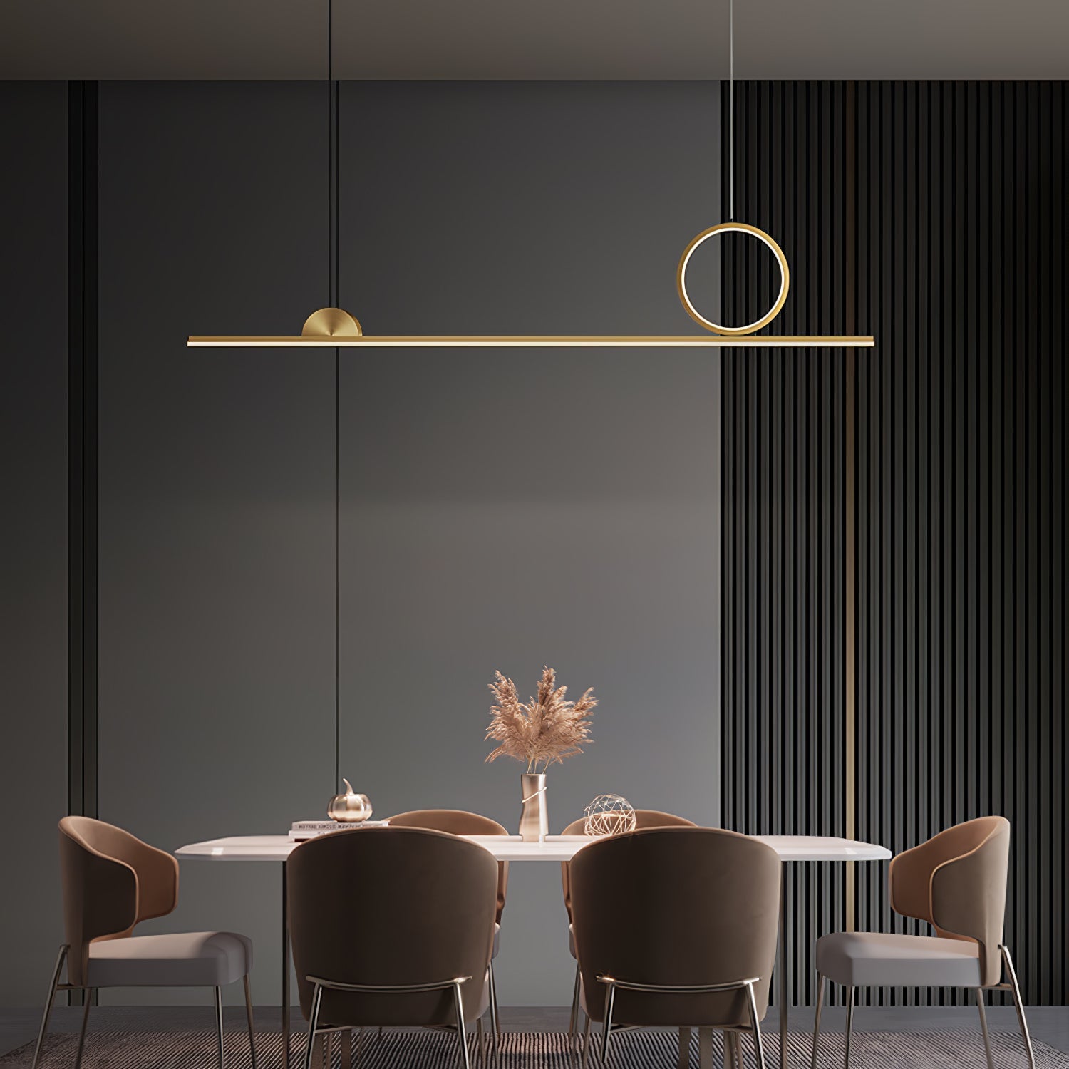 Circle Linear Pendant Lamp