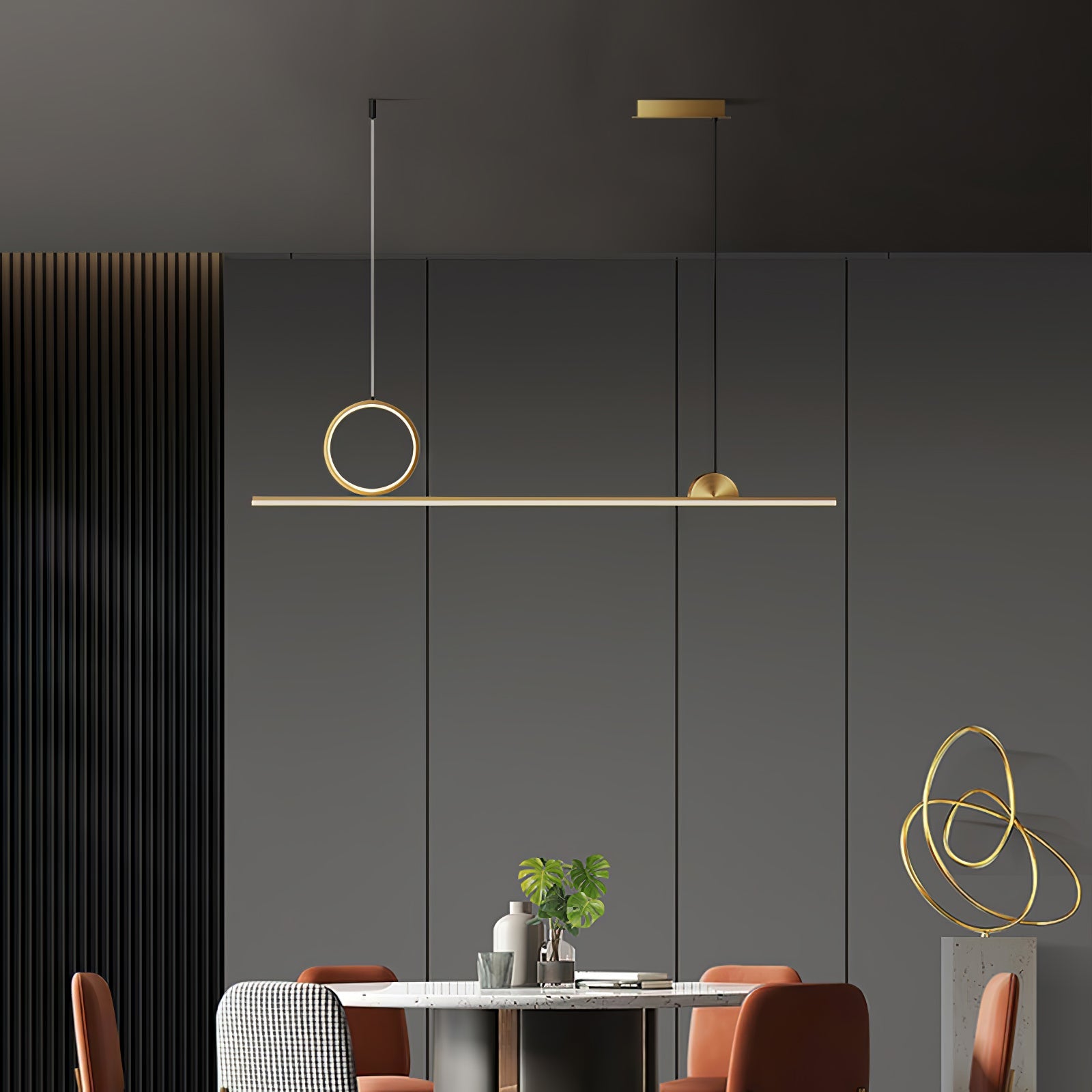 Circle Linear Pendant Lamp