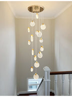Bubble Crystal Staircase Pendant Light