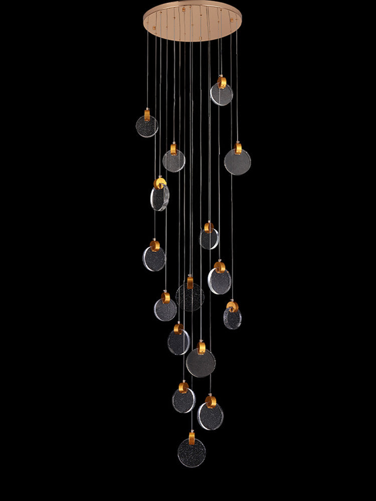 Bubble Crystal Staircase Pendant Light