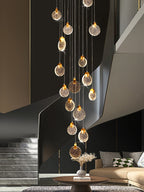 Bubble Crystal Staircase Pendant Light
